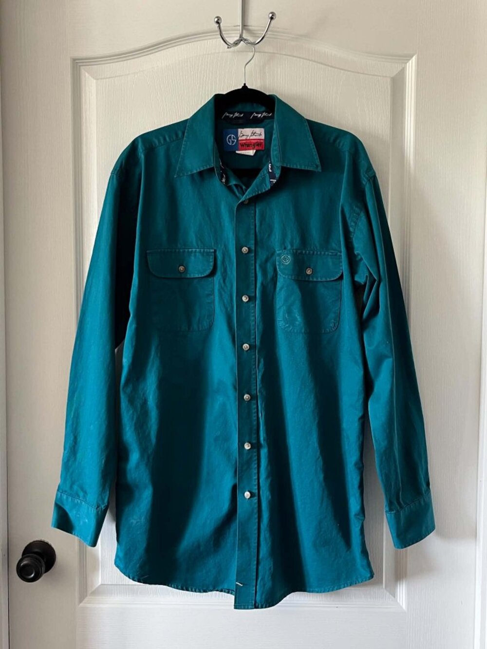 Wrangler George Strait Cowboy Cut Western Button Front Shirt Men's sz Large Tall